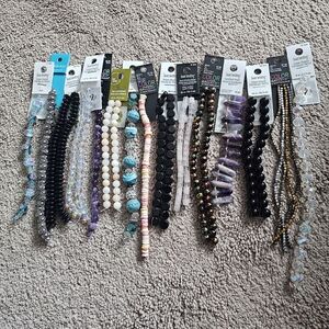 Beads Lot For Jewelry Making 15 Strands BRAND NEW
